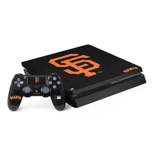 MLB San Francisco Giants - Solid Distressed PS4 Slim Bundle Skin