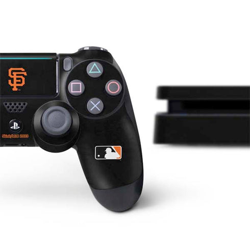 MLB San Francisco Giants - Solid Distressed PS4 Slim Bundle Skin