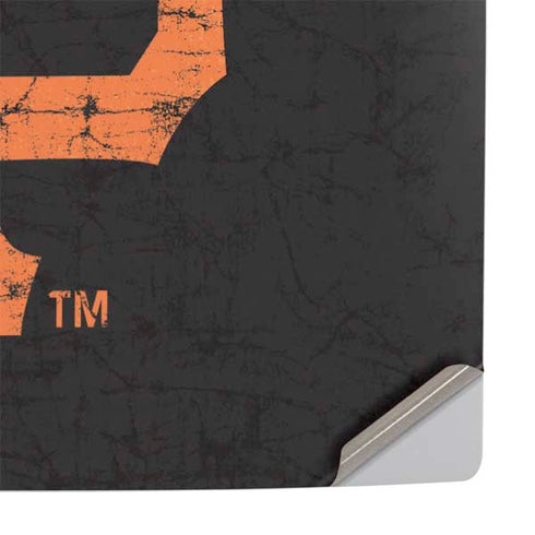 MLB San Francisco Giants - Solid Distressed PS5 Console Skin