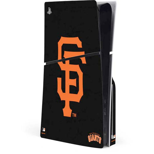MLB San Francisco Giants - Solid Distressed PS5 Slim Disk Console Skin