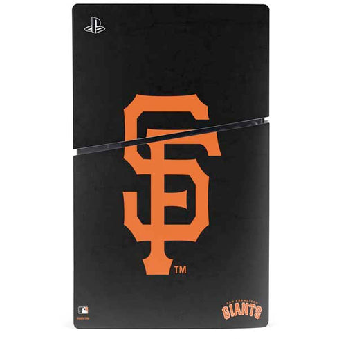 MLB San Francisco Giants - Solid Distressed PS5 Slim Digital Edition Bundle Skin