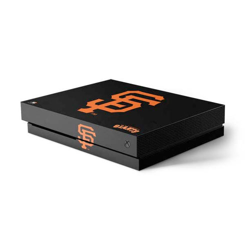 MLB San Francisco Giants - Solid Distressed Xbox One X Console Skin