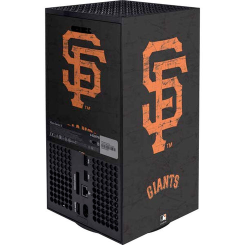 MLB San Francisco Giants - Solid Distressed Xbox Series X Bundle Skin