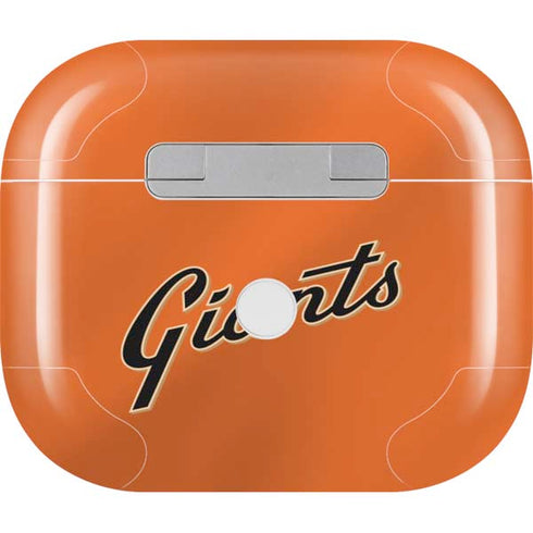 MLB San Francisco Giants Alternate Home Jersey Apple AirPods (3rd Gen 2021) Skin