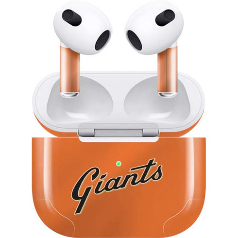MLB San Francisco Giants Alternate Home Jersey Apple AirPods (3rd Gen 2021) Skin