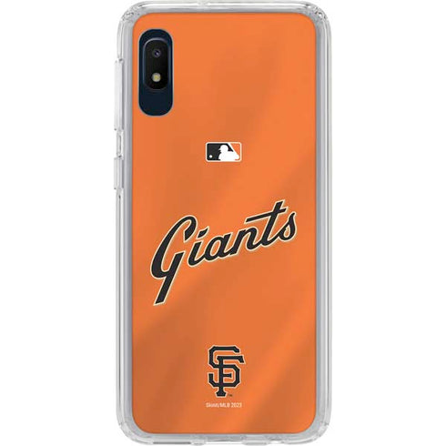 MLB San Francisco Giants Alternate Home Jersey Galaxy A10e Clear Case