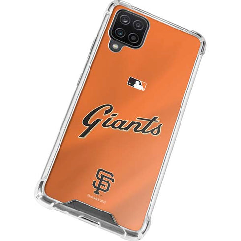 MLB San Francisco Giants Alternate Home Jersey Galaxy A12 Clear Case