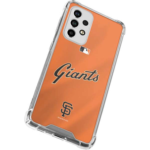 MLB San Francisco Giants Alternate Home Jersey Galaxy A53 5G Clear Case