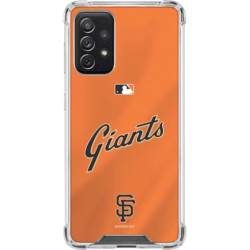 MLB San Francisco Giants Alternate Home Jersey Galaxy A72 5G Clear Case