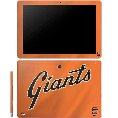 MLB San Francisco Giants Alternate Home Jersey Galaxy Book 12in Skin