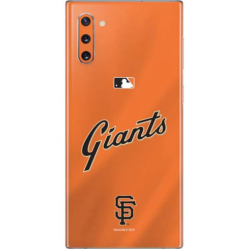 MLB San Francisco Giants Alternate Home Jersey Galaxy Note 10 Skin