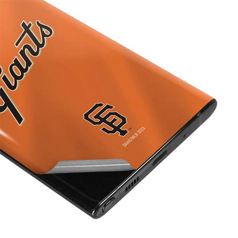 MLB San Francisco Giants Alternate Home Jersey Galaxy Note 10 Skin
