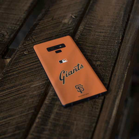 MLB San Francisco Giants Alternate Home Jersey Galaxy Note 9 Skin
