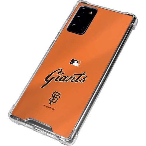 MLB San Francisco Giants Alternate Home Jersey Galaxy Note20 5G Clear Case
