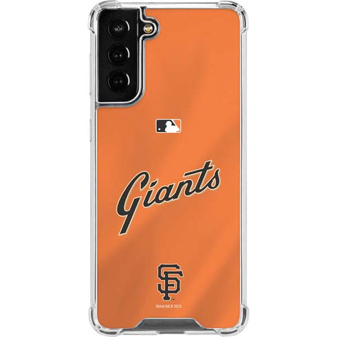 MLB San Francisco Giants Alternate Home Jersey Galaxy S22 Plus Clear Case