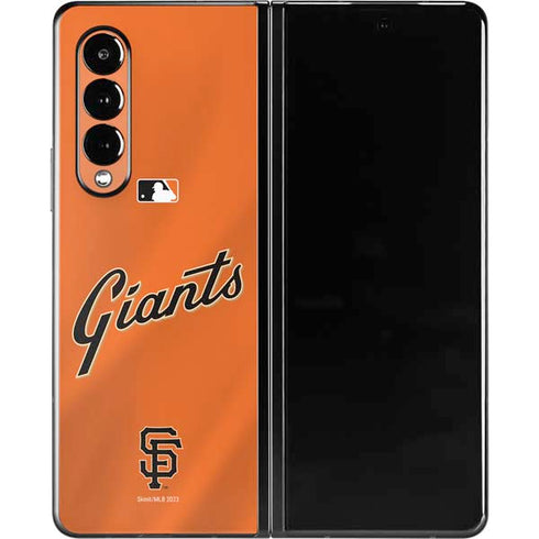 MLB San Francisco Giants Alternate Home Jersey Galaxy Z Fold3 5G Skin