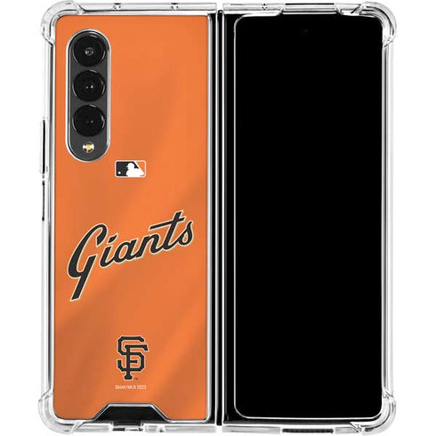 MLB San Francisco Giants Alternate Home Jersey Galaxy Z Fold4 5G Clear Case