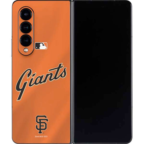 MLB San Francisco Giants Alternate Home Jersey Galaxy Z Fold4 5G Skin