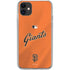 MLB San Francisco Giants Alternate Home Jersey iPhone 11 Clear Case
