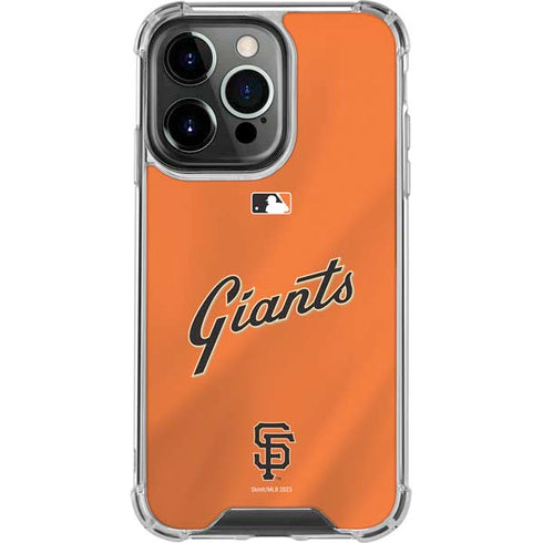 MLB San Francisco Giants Alternate Home Jersey iPhone 14 Pro Clear Case
