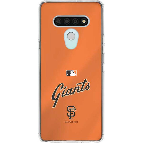 MLB San Francisco Giants Alternate Home Jersey LG Stylo 6 Clear Case