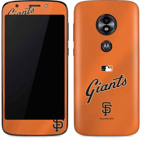 MLB San Francisco Giants Alternate Home Jersey Moto E5 Play Skin