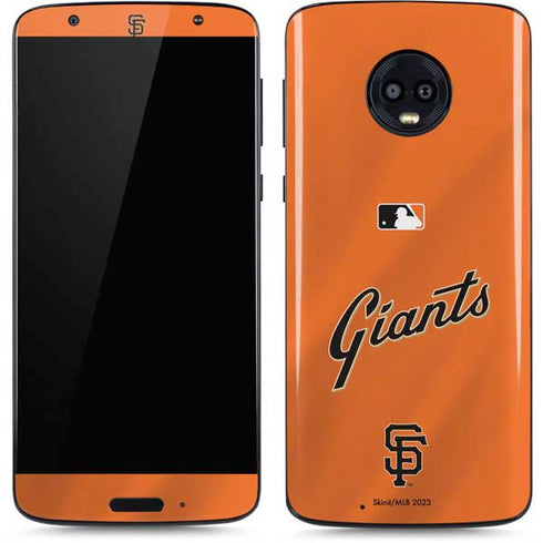 MLB San Francisco Giants Alternate Home Jersey Moto G6 Skin