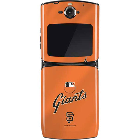 MLB San Francisco Giants Alternate Home Jersey Motorola RAZR Skin
