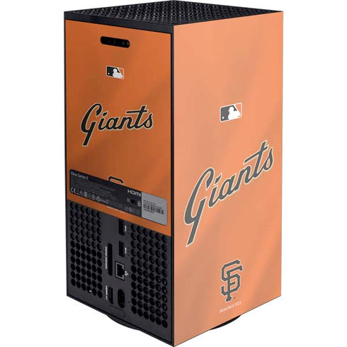 MLB San Francisco Giants Alternate Home Jersey Xbox Series X Console Skin