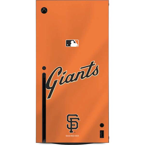 MLB San Francisco Giants Alternate Home Jersey Xbox Series X Console Skin