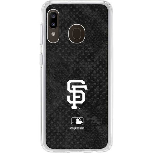 MLB San Francisco Giants Dark Wash Galaxy A20 Clear Case