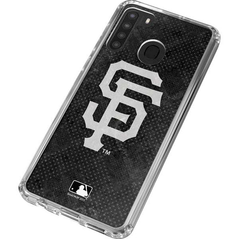 MLB San Francisco Giants Dark Wash Galaxy A21 Clear Case