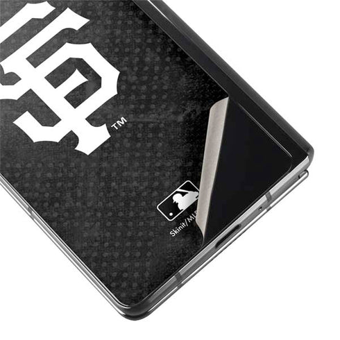 MLB San Francisco Giants Dark Wash Galaxy Z Fold2 5G Skin