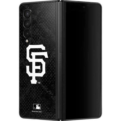 MLB San Francisco Giants Dark Wash Galaxy Z Fold3 5G Skin