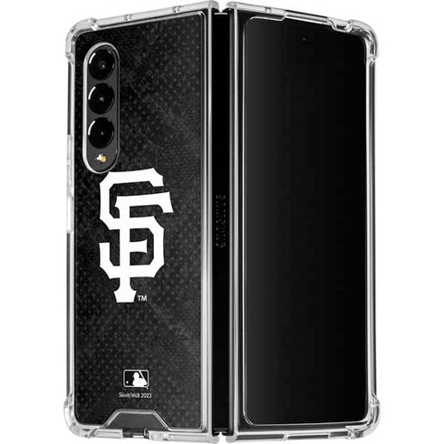 MLB San Francisco Giants Dark Wash Galaxy Z Fold4 5G Clear Case