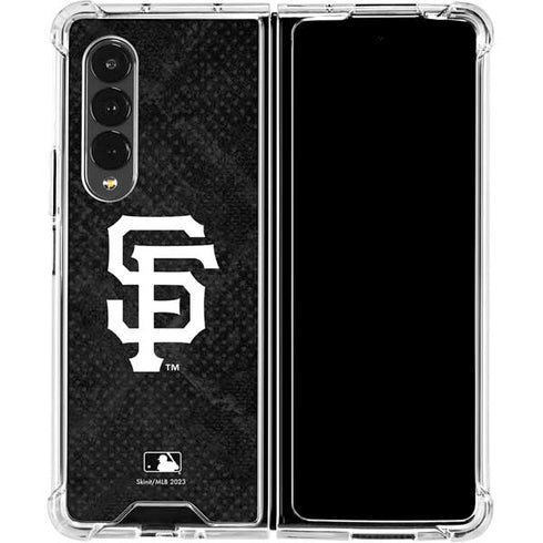 MLB San Francisco Giants Dark Wash Galaxy Z Fold4 5G Clear Case
