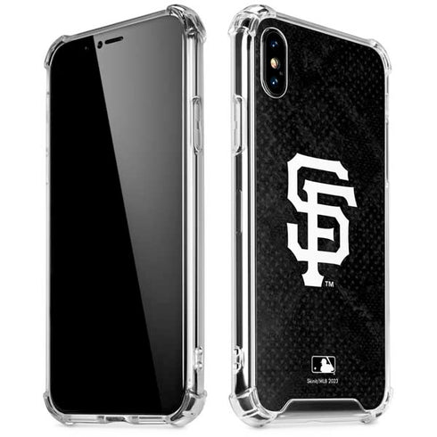 MLB San Francisco Giants Dark Wash iPhone XS Max Clear Case