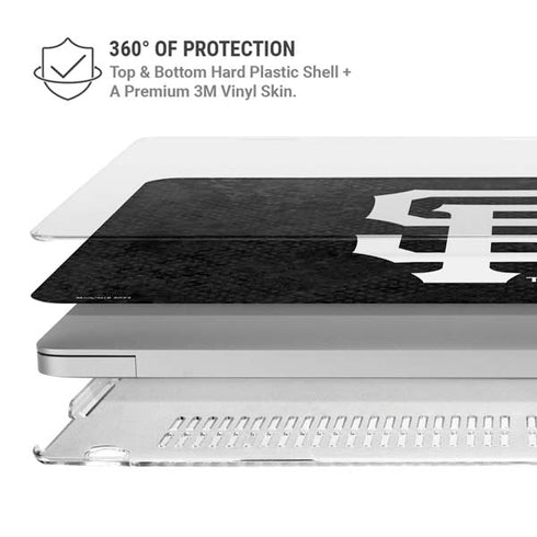 MLB San Francisco Giants Dark Wash MacBook Pro 16in (2019-20) Case plus Skin