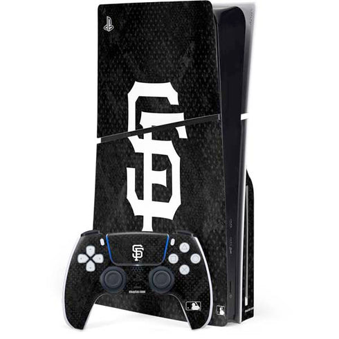 MLB San Francisco Giants Dark Wash PS5 Slim Disk Bundle Skin