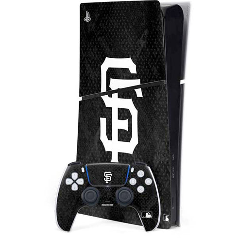MLB San Francisco Giants Dark Wash PS5 Slim Digital Edition Bundle Skin