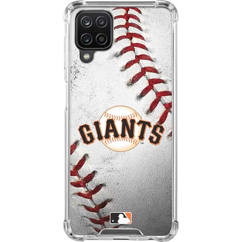 MLB San Francisco Giants Game Ball Galaxy A12 Clear Case