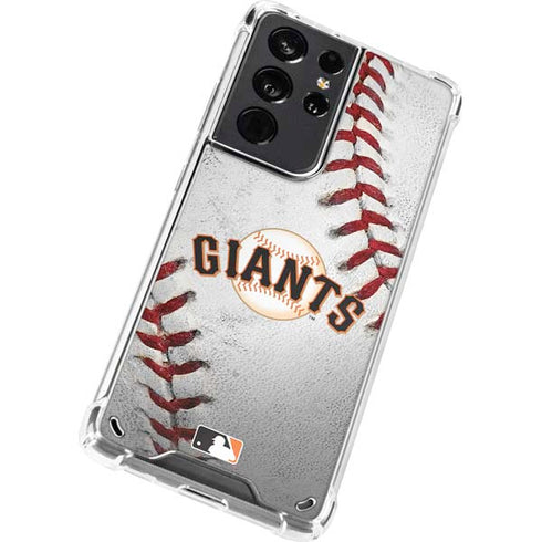 MLB San Francisco Giants Game Ball Galaxy S21 Ultra 5G Clear Case