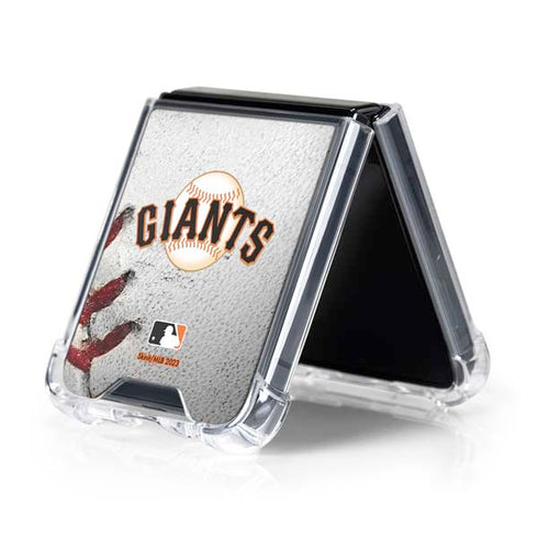 MLB San Francisco Giants Game Ball Galaxy Z Flip5 5G Clear Case