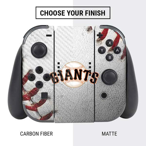 MLB San Francisco Giants Game Ball Nintendo Switch Bundle Skin
