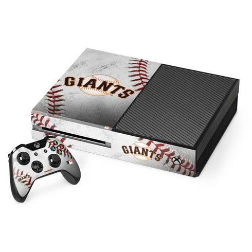 MLB San Francisco Giants Game Ball Xbox One Console and Controller Bundle Skin