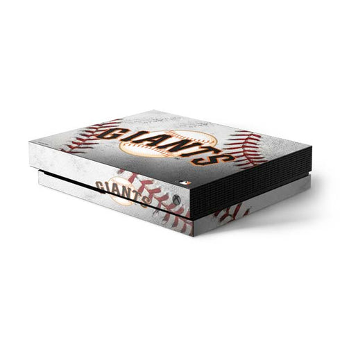 MLB San Francisco Giants Game Ball Xbox One X Console Skin