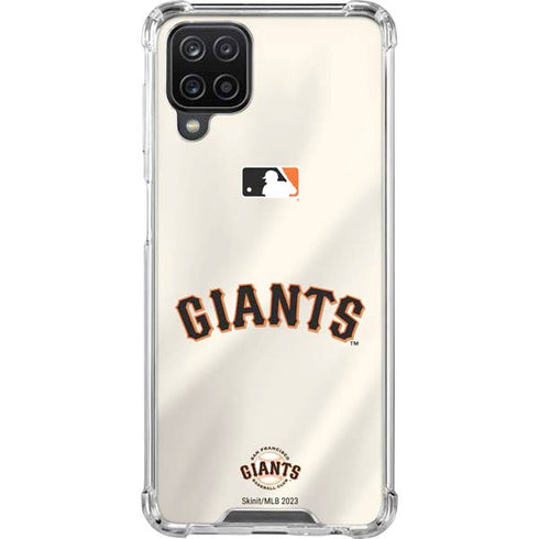 MLB San Francisco Giants Home Jersey Galaxy A12 Clear Case