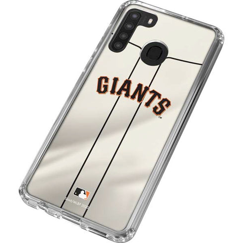 MLB San Francisco Giants Home Jersey Galaxy A21 Clear Case