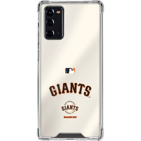 MLB San Francisco Giants Home Jersey Galaxy Note20 5G Clear Case