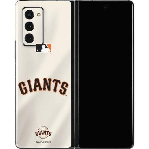 MLB San Francisco Giants Home Jersey Galaxy Z Fold2 5G Skin